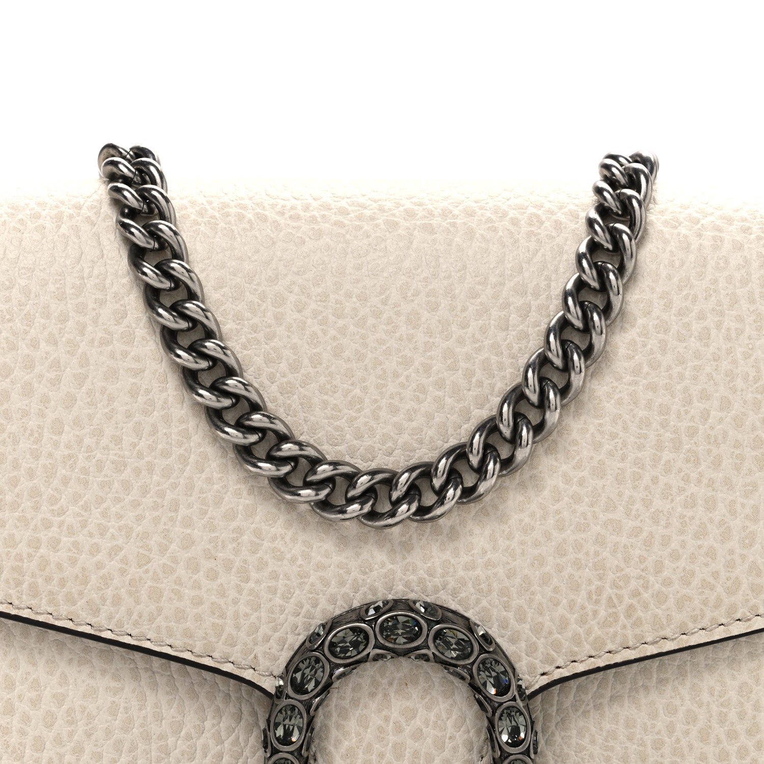 Gucci Dollar Calfskin Mini Dionysus Chain Wallet Mystic White 7 of 10