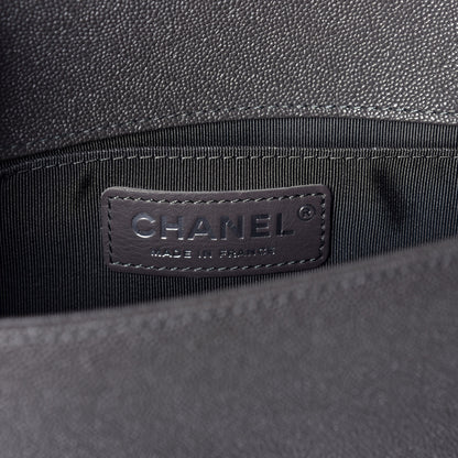 Chanel Caviar Quilted Small Boy Flap Grey 6 of 10
