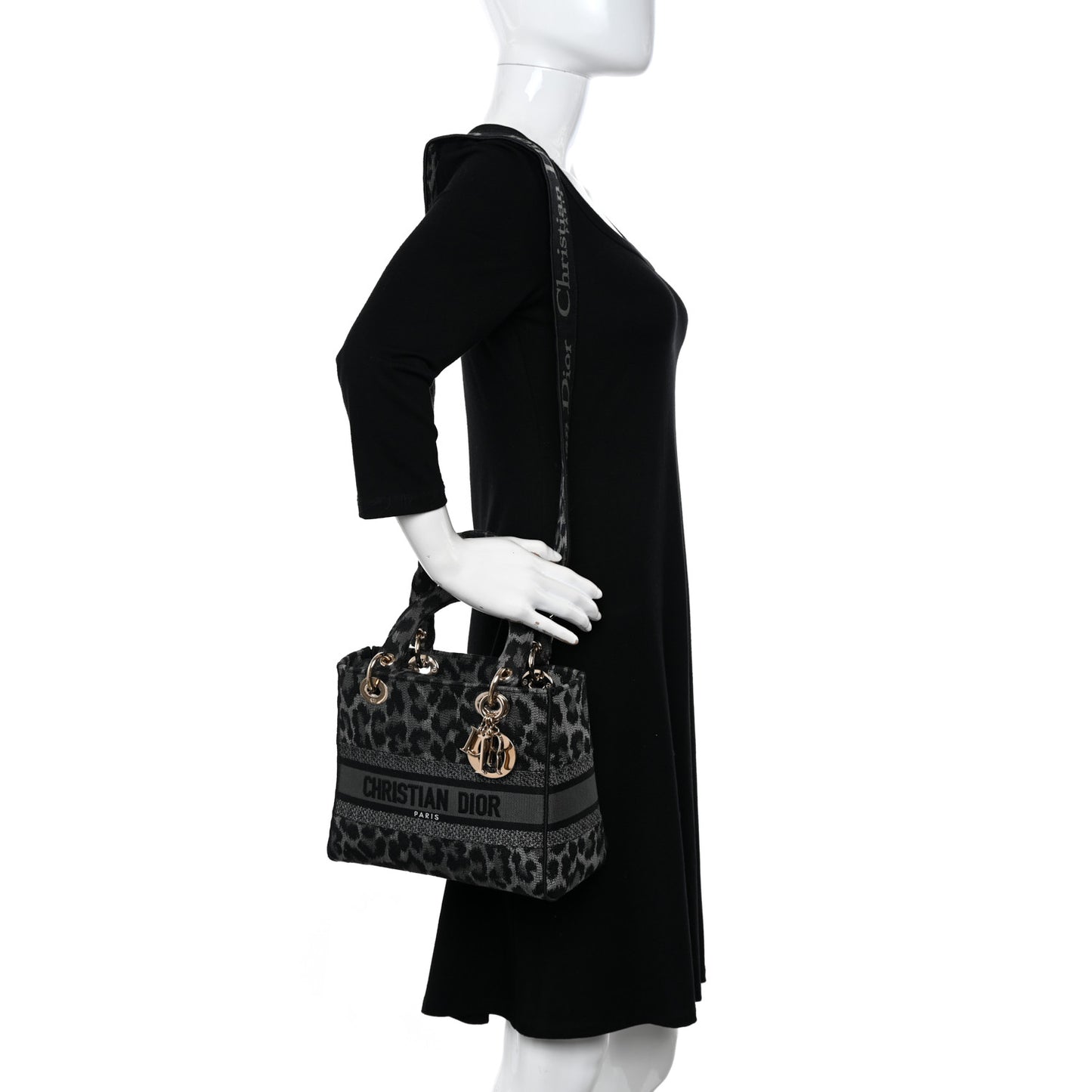 Canvas Mizza Embroidered Medium Lady D-Lite Gray