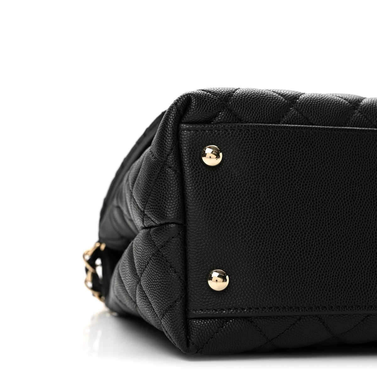 Chanel Caviar Quilted Small Coco Handle Flap Black 9 of 11
