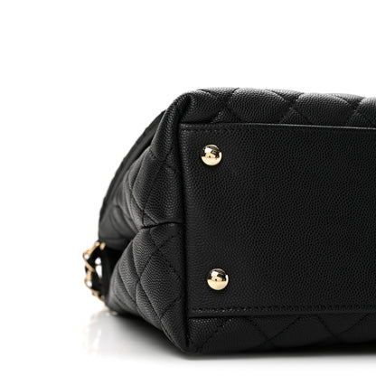 Chanel Caviar Quilted Small Coco Handle Flap Black 9 of 11