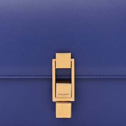 Saint Laurent Smooth Calfskin Le Carre Satchel Royal Blue 8 of 10