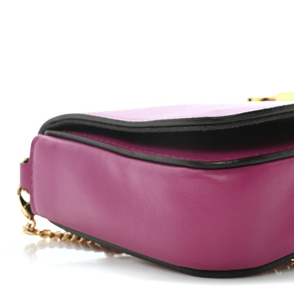 Fendi Vitello Grace Matte Fendigraphy Wallet on Chain Ciclamino Pilar 10 of 11