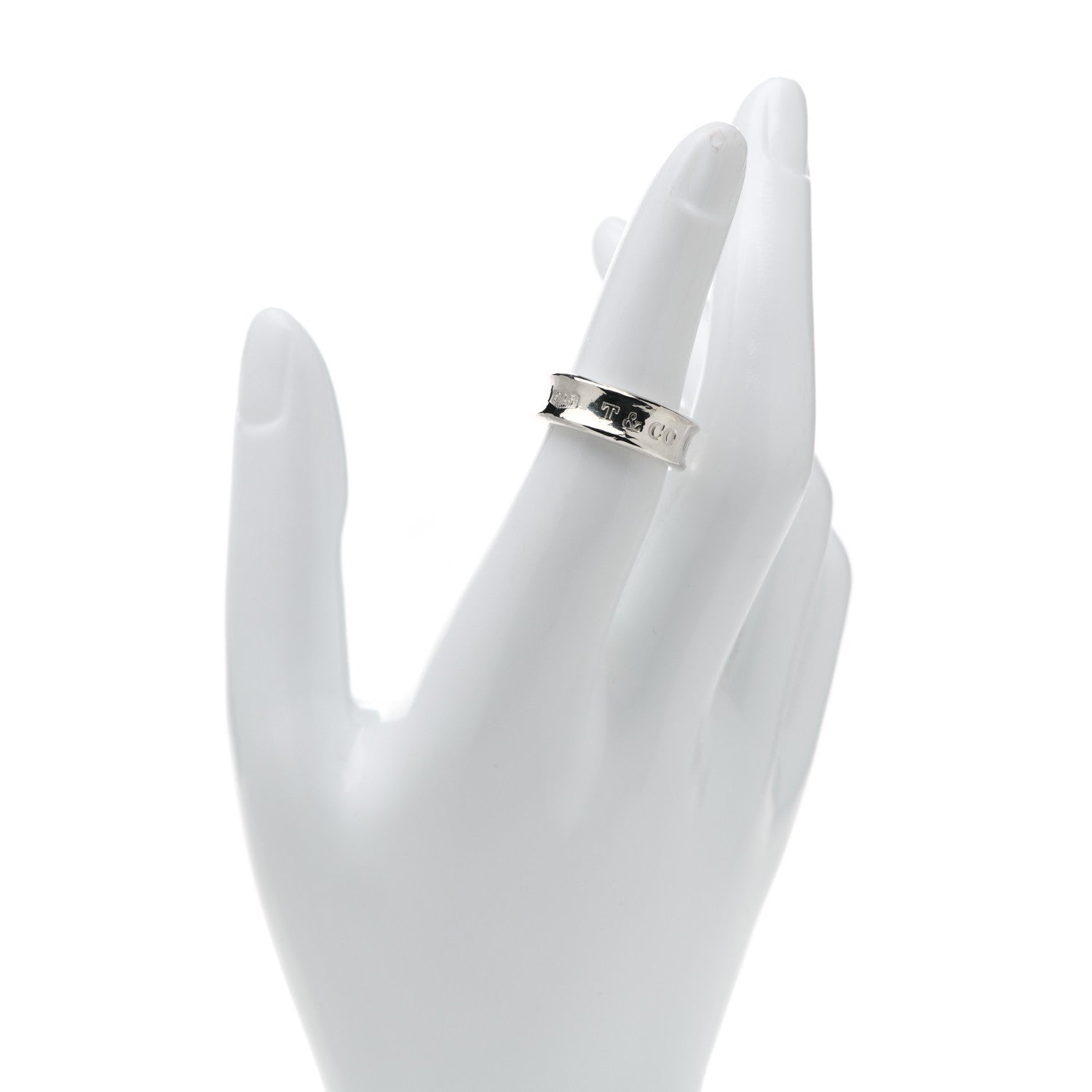 Tiffany Sterling Silver 1837 Ring 51 5.75 2 of 5