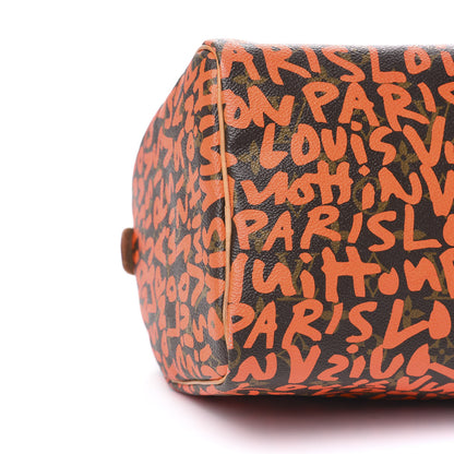 Louis Vuitton Monogram Graffiti Speedy 30 Orange 10 of 14