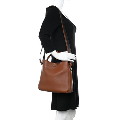 Gucci Softy Wonka Textured Dollar Calfskin Medium Diana Shoulder Bag Cuir Black 2 of 11