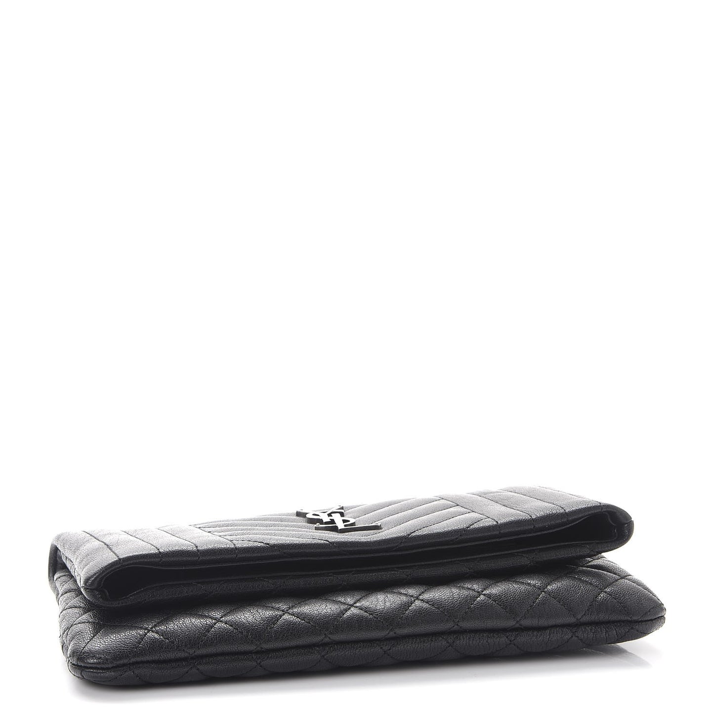 Calfskin Tri-quilt Monogram West Hollywood Clutch Black