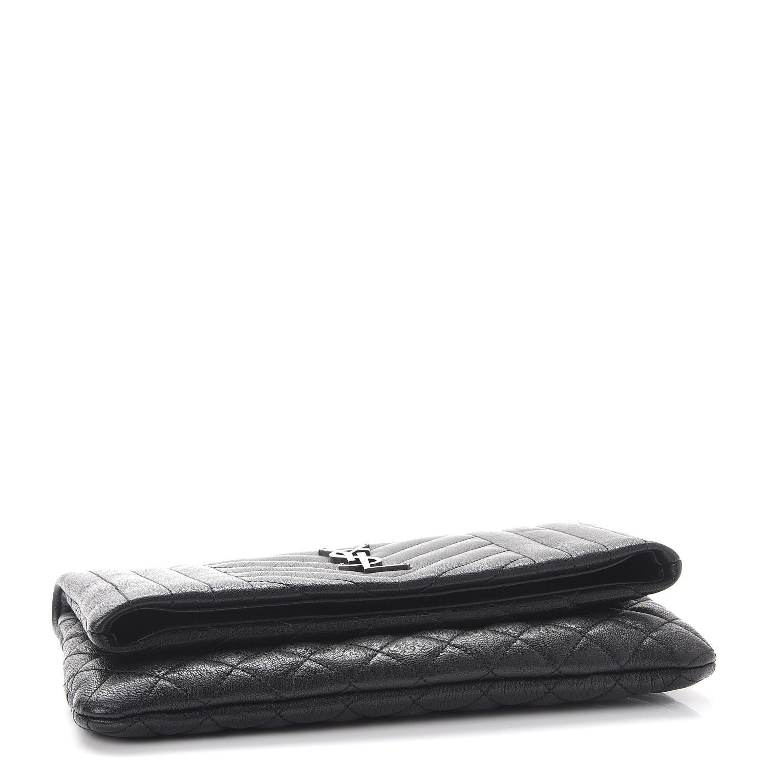 Saint Laurent Calfskin Tri-quilt Monogram West Hollywood Clutch Black 4 of 7