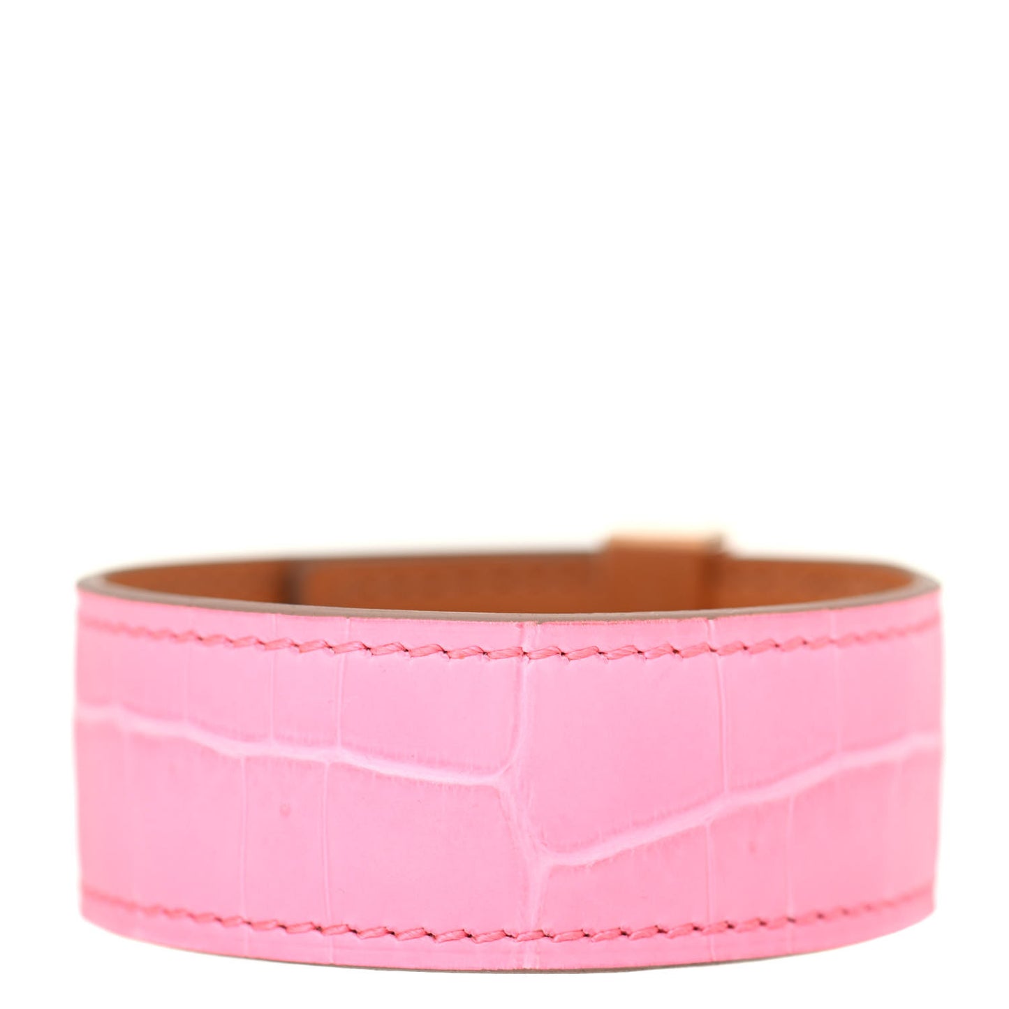 Matte Niloticus Crocodile Collier de Chien CDC 24 Bracelet T3 Rose Bubblegum