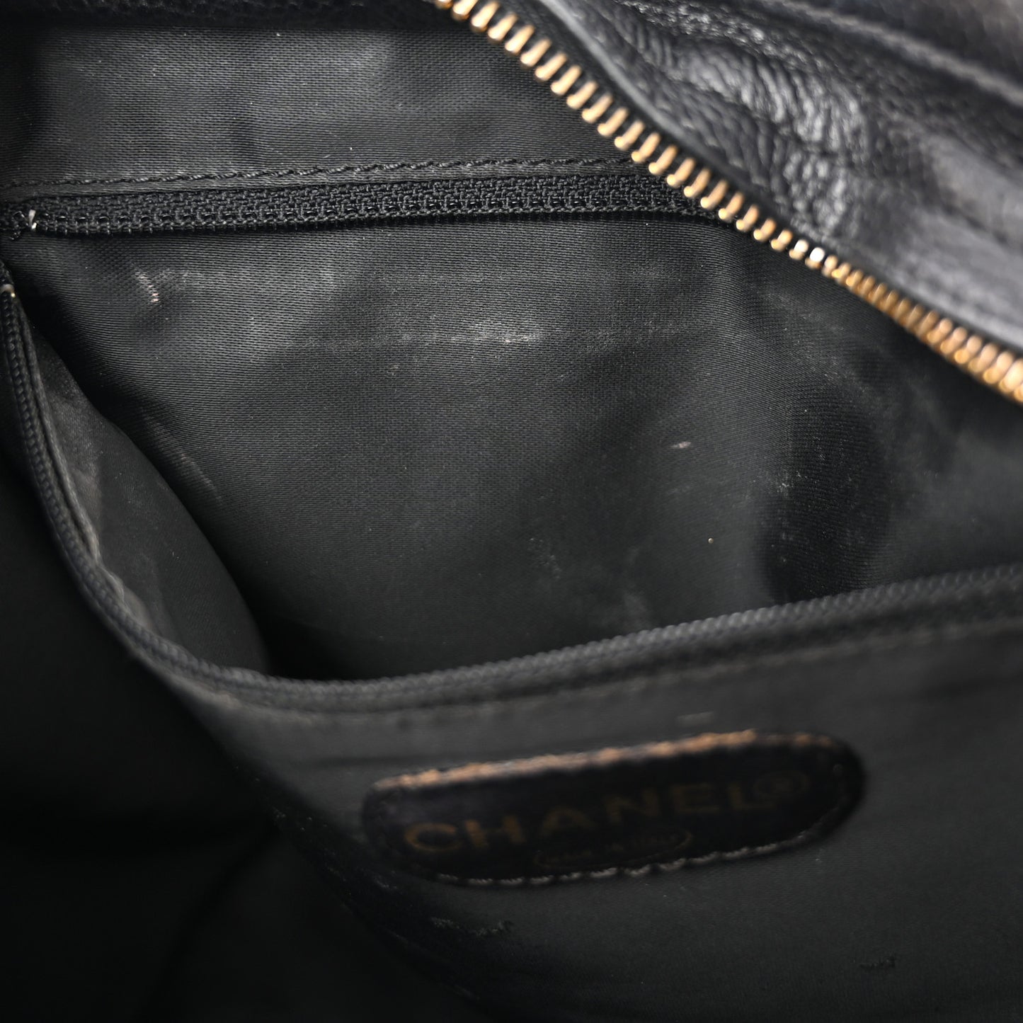 Caviar CC Shoulder Bag Black