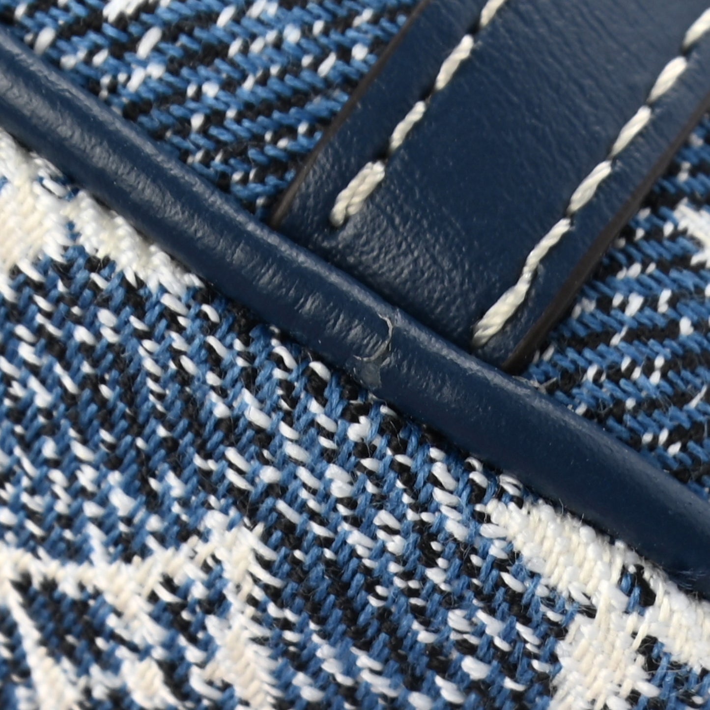 Denim Monogram Jacquard Micro Speedy Bag Charm Bleu