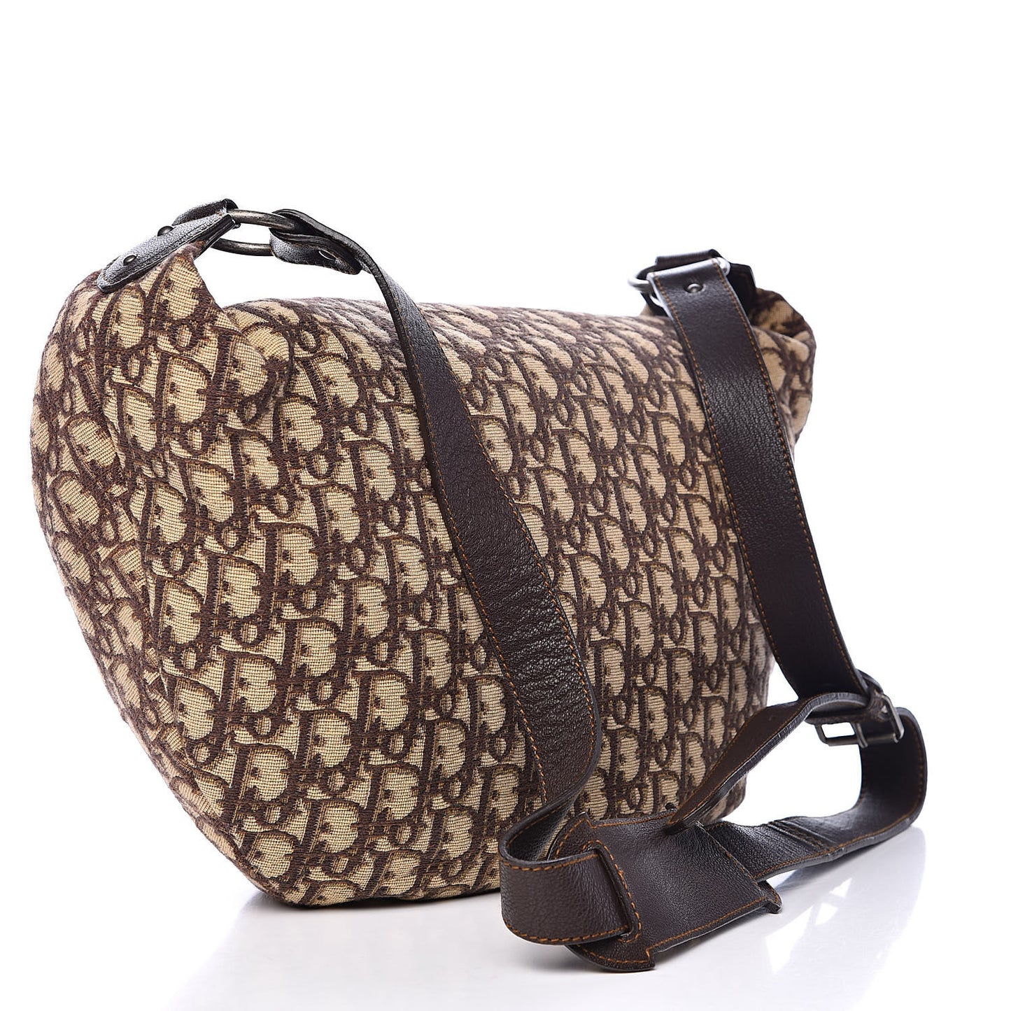 Monogram Buckle Hobo Marron Fonce