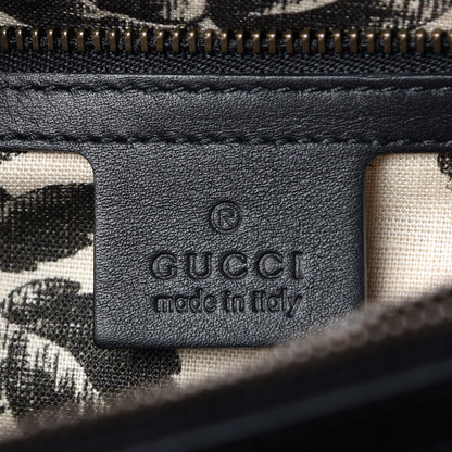 Gucci Calfskin Animalier Shoulder Bag Black 6 of 12