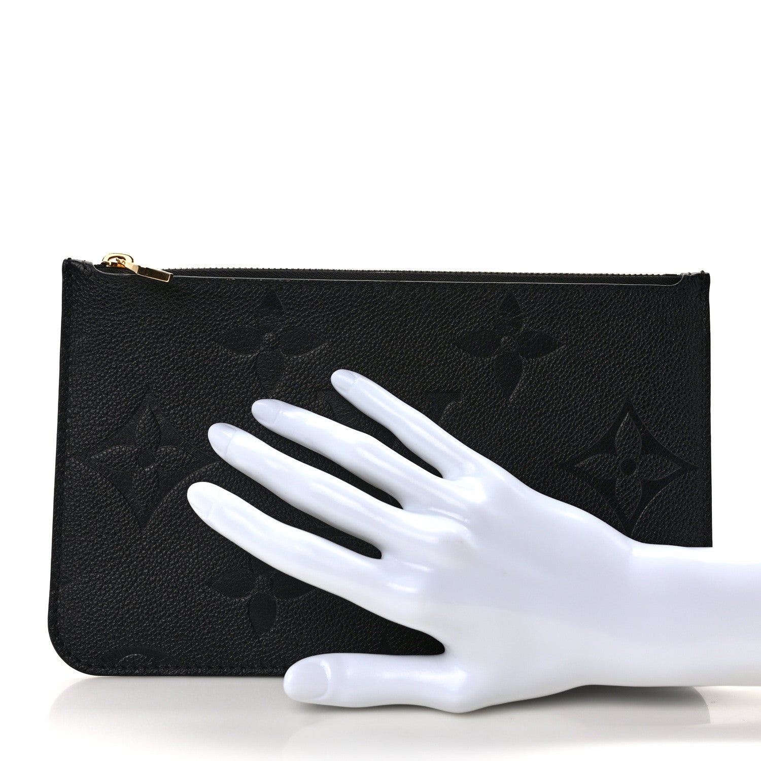 Louis Vuitton Empreinte Monogram Giant Neverfull MM Pochette Black 2 of 7