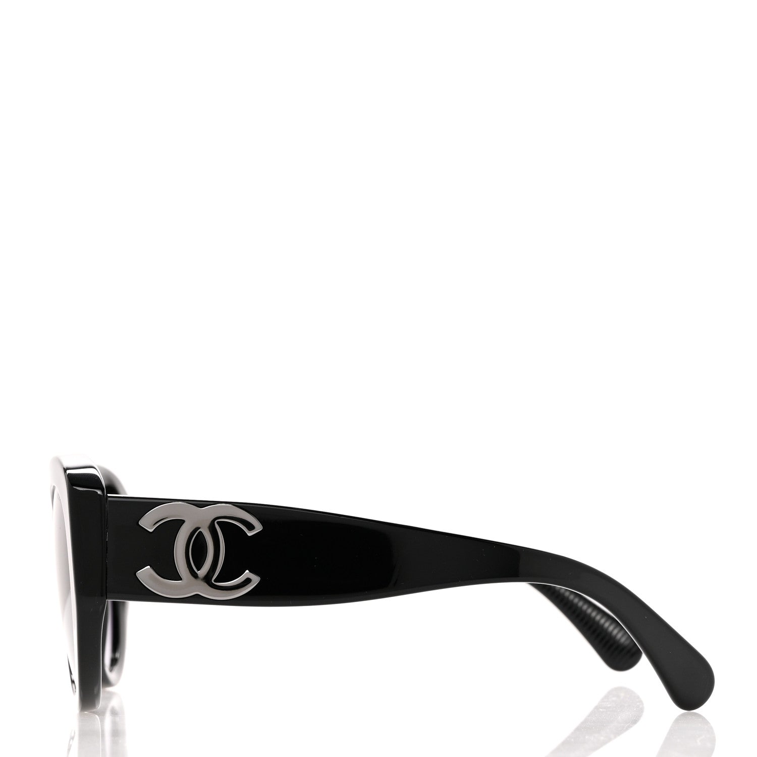 Chanel Acetate Butterfly Large CC Sunglasses 5492 Black 3 of 7