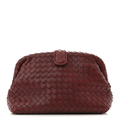 Bottega Veneta Nappa Intrecciato The Lauren 1980 Clutch Gigolo Red 1 of 9