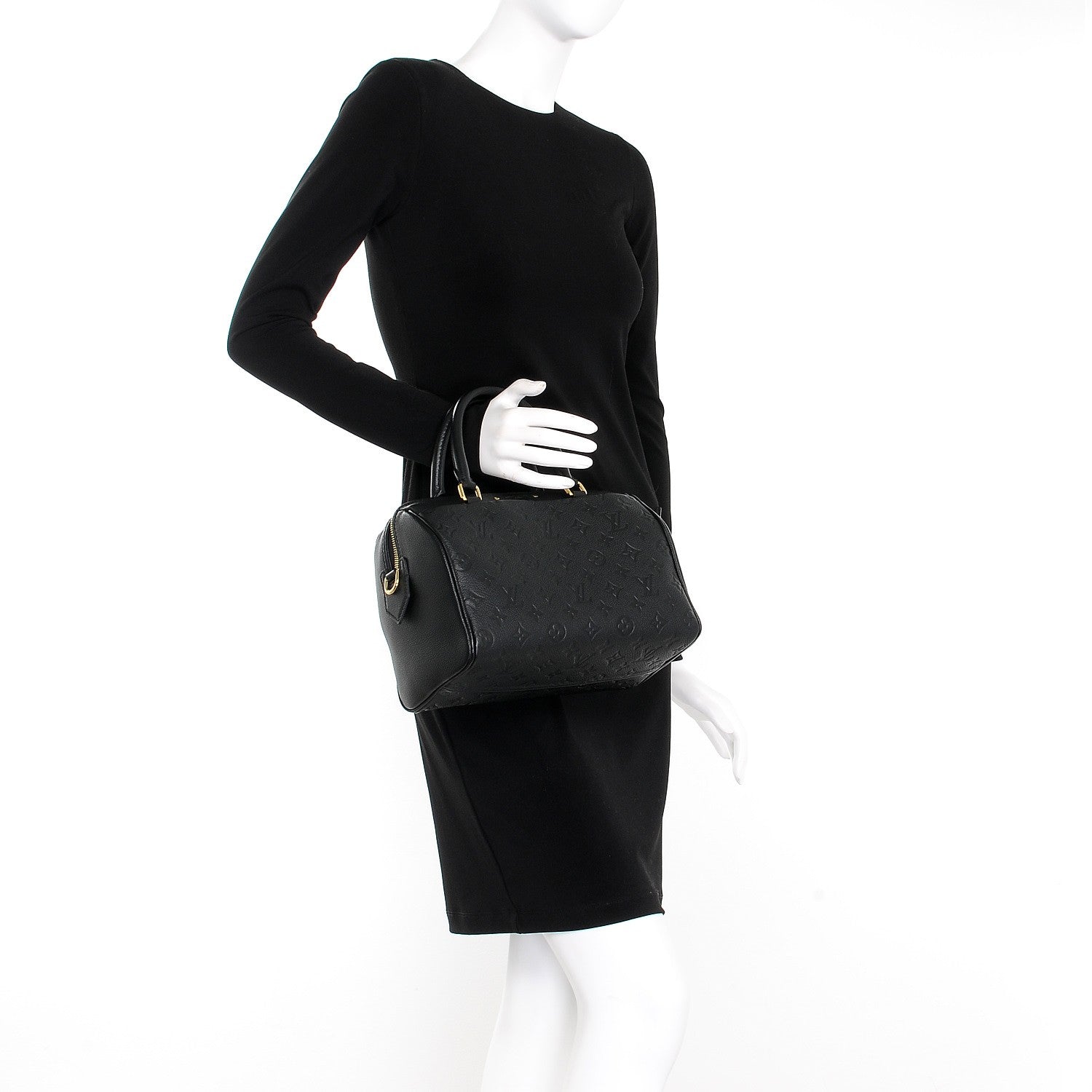 Louis Vuitton Empreinte Speedy Bandouliere 25 NM Black 3 of 9