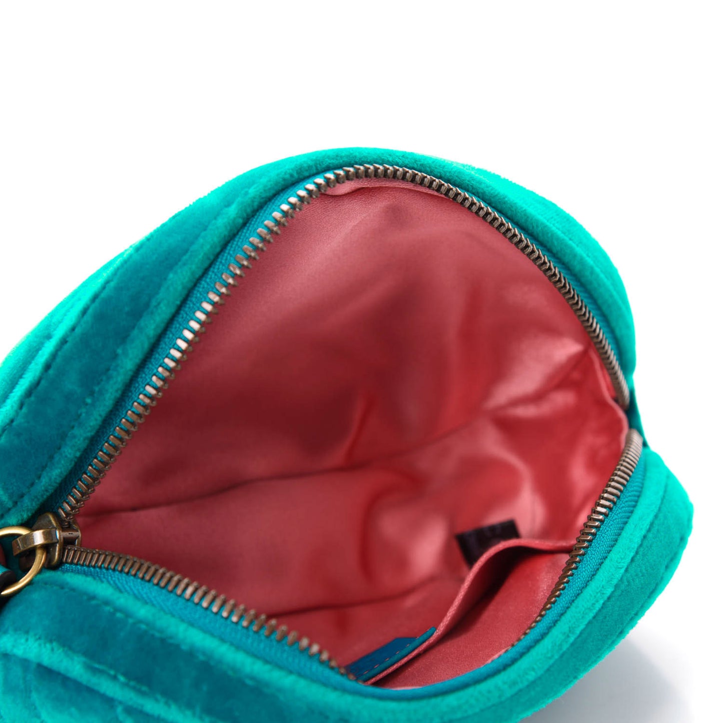 Velvet Matelasse GG Marmont Belt Bag 85 34 Pavone Cyan