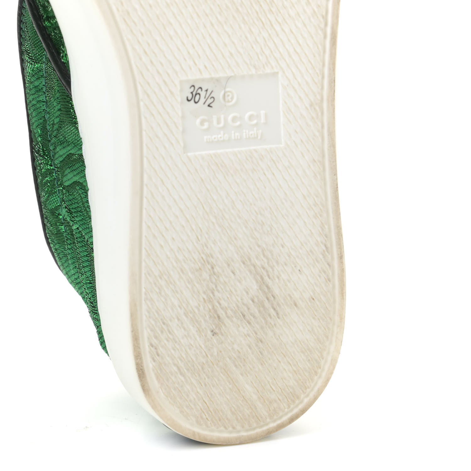 Gucci Brocade Ladybug Embroidered Slip On Sneakers 36.5 10 of 13