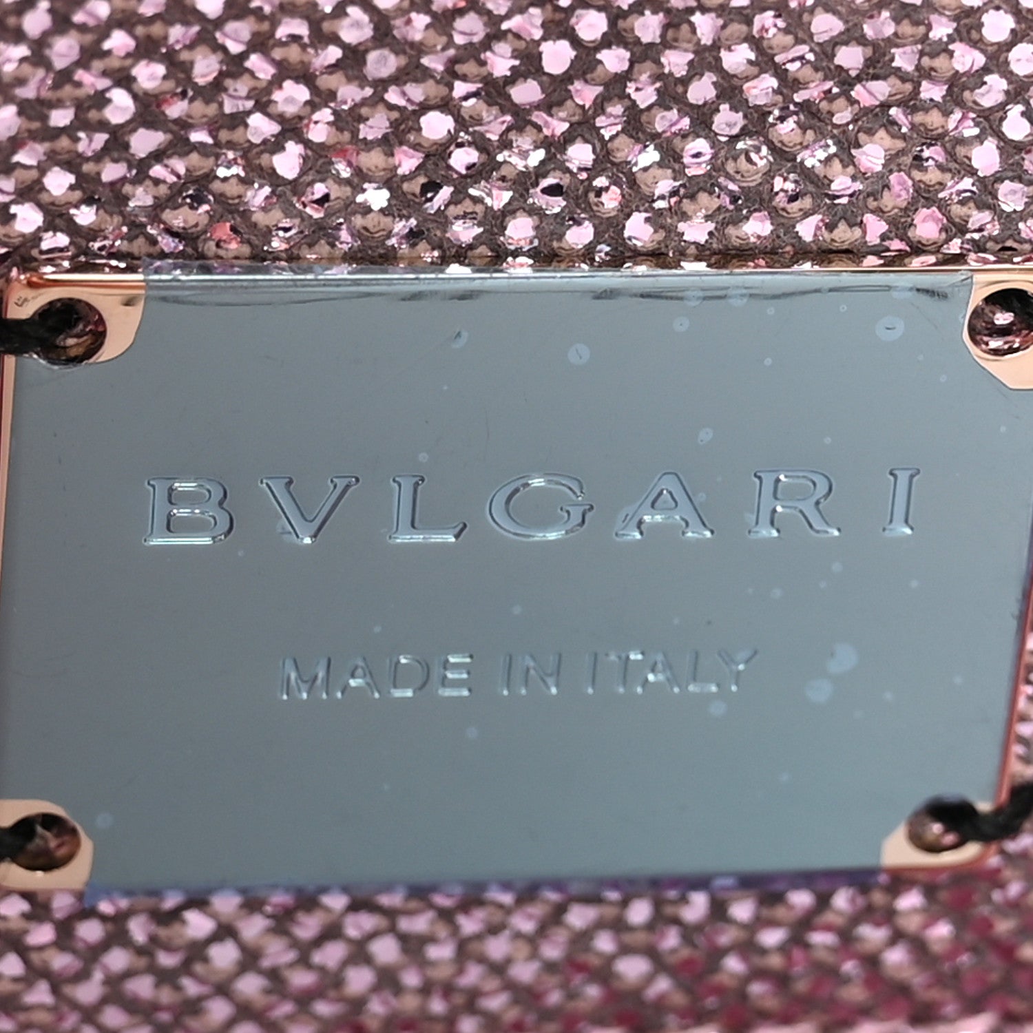 Bulgari Metallic Karung Matelasse Mini Serpenti Cabochon Crossbody Rosa Di Francia 6 of 11