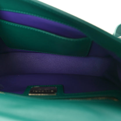 Bulgari Calfskin Matelasse Mini Serpenti Cabochon Crossbody Bag Jade Green 5 of 10