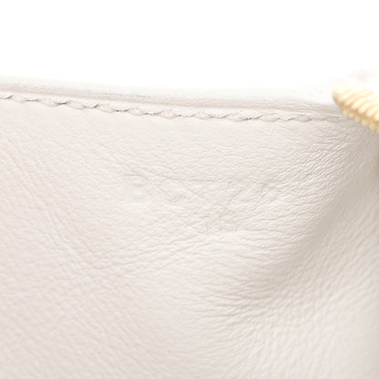 Hermes Taurillon Clemence Mini Lindy 20 New White 7 of 11