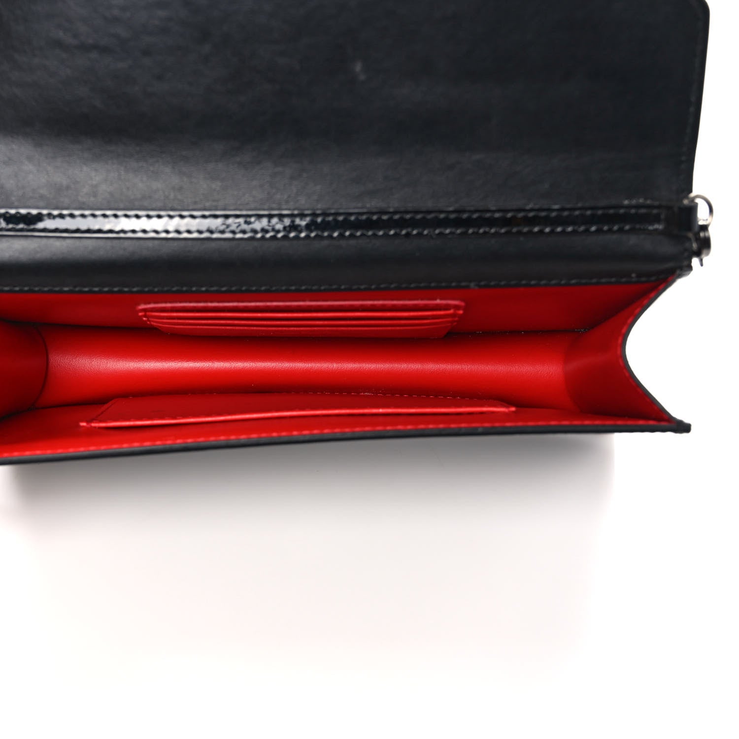 Christian Louboutin Patent Calfskin Loubi54 Crossbody Clutch Black 5 of 9