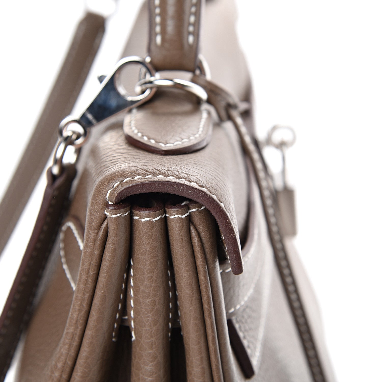 Hermes Togo Kelly Retourne 32 Etoupe 11 of 11