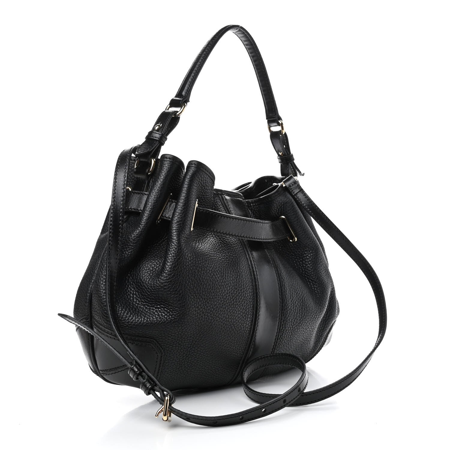 Burberry Grainy Calfskin Willenmore Hobo Black 3 of 9
