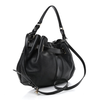 Burberry Grainy Calfskin Willenmore Hobo Black 3 of 9