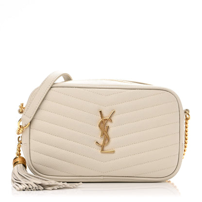 Saint Laurent Grain De Poudre Matelasse Monogram Mini Lou Camera Bag Crema Soft 1 of 11
