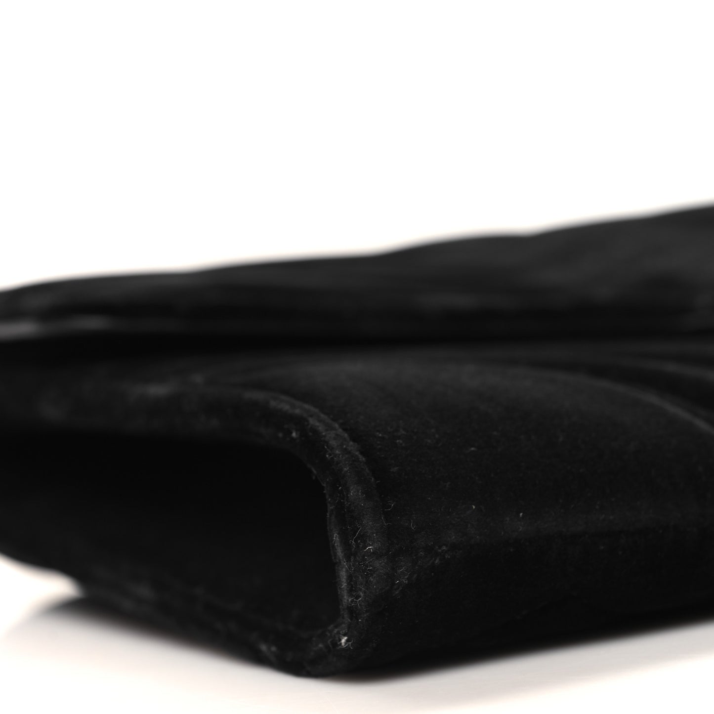 Velvet Matelasse GG Marmont Clutch Black