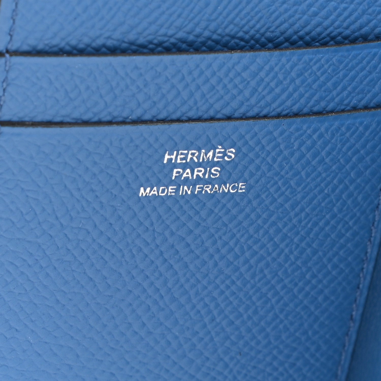 Hermes Epsom MC2 Euclide Card Holder Case Bleu Indigo Bleu Paradis 6 of 8