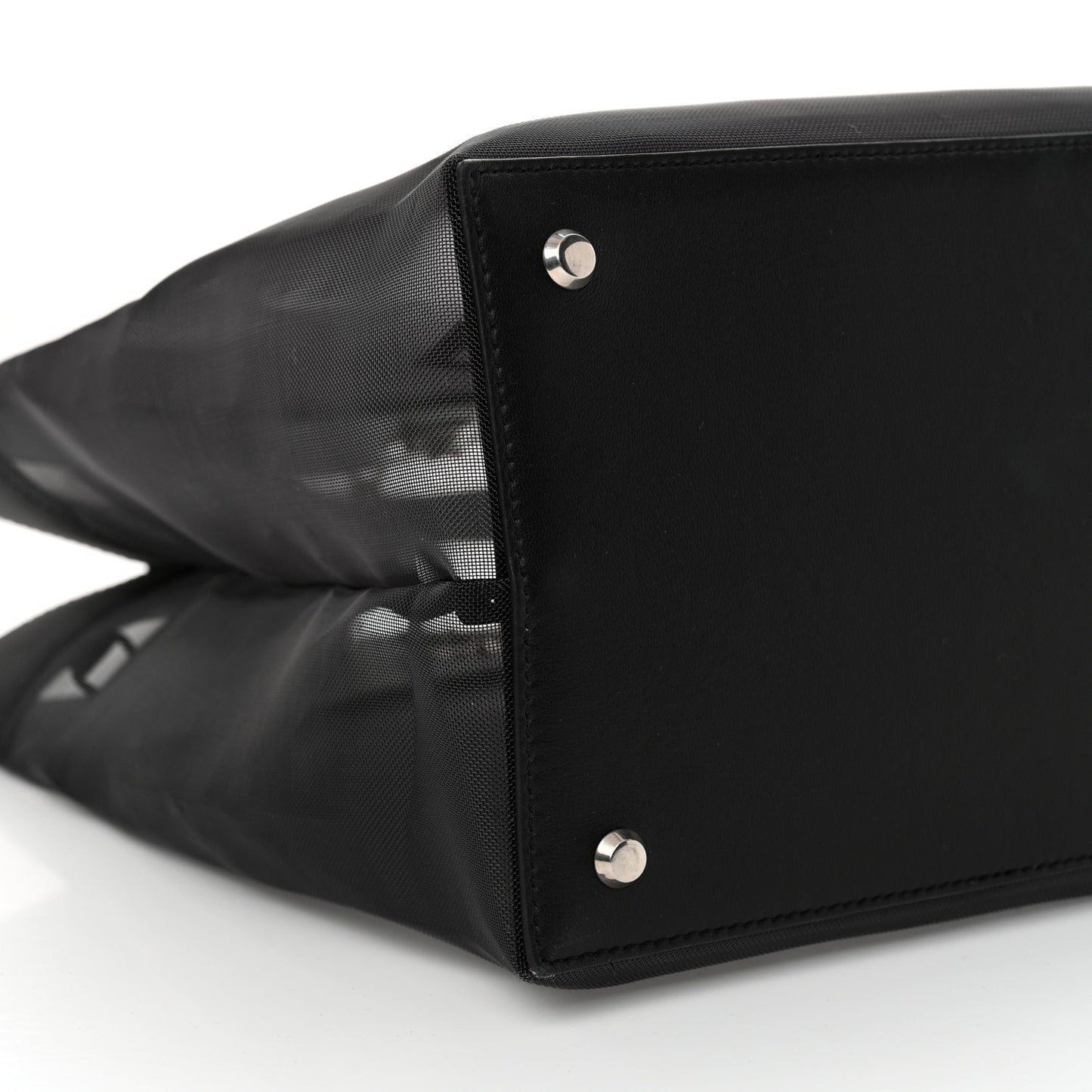 Mesh Large Duty Free Tote Black