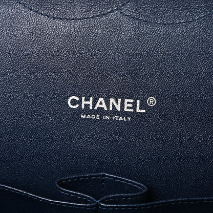Chanel Lambskin Quilted Maxi Double Flap Dark Blue 6 of 11
