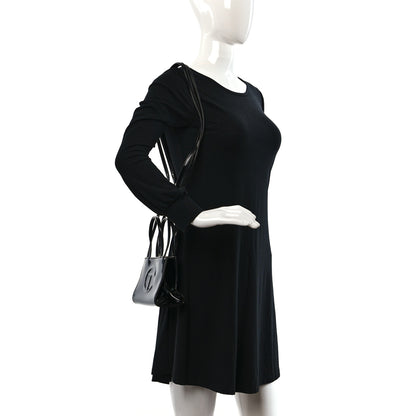 Telfar Patent Vegan Leather Small Shopping Bag Black 2 of 8