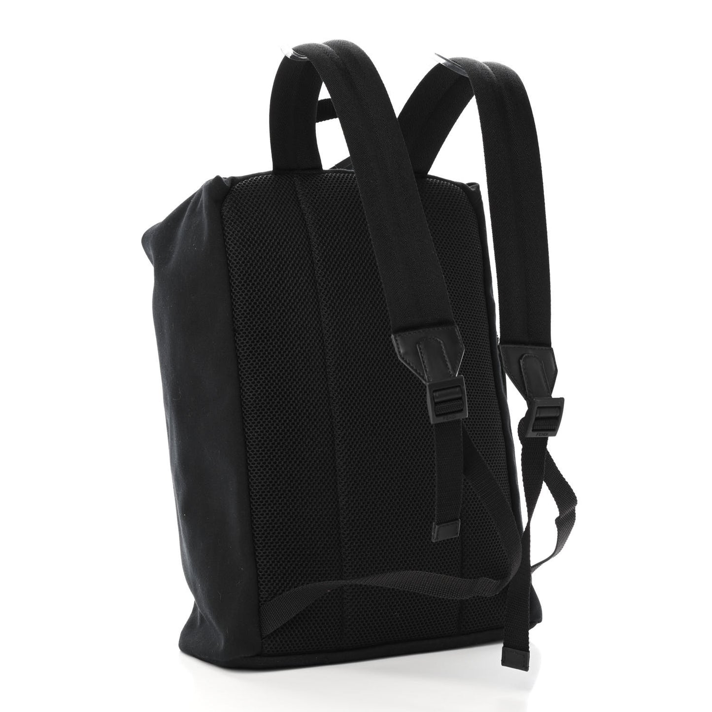 Nylon Stamp Patch Cross Strap Backpack Black Maya