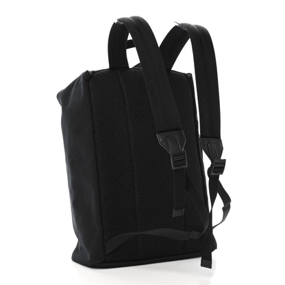 Fendi Nylon Stamp Patch Cross Strap Backpack Black Maya 2 of 4