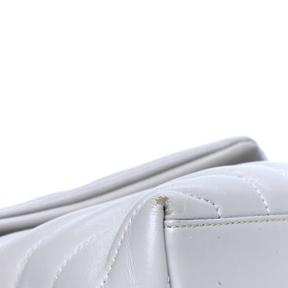 Saint Laurent Calfskin Y Quilted Monogram Small Loulou Chain Satchel Granite 5 of 9