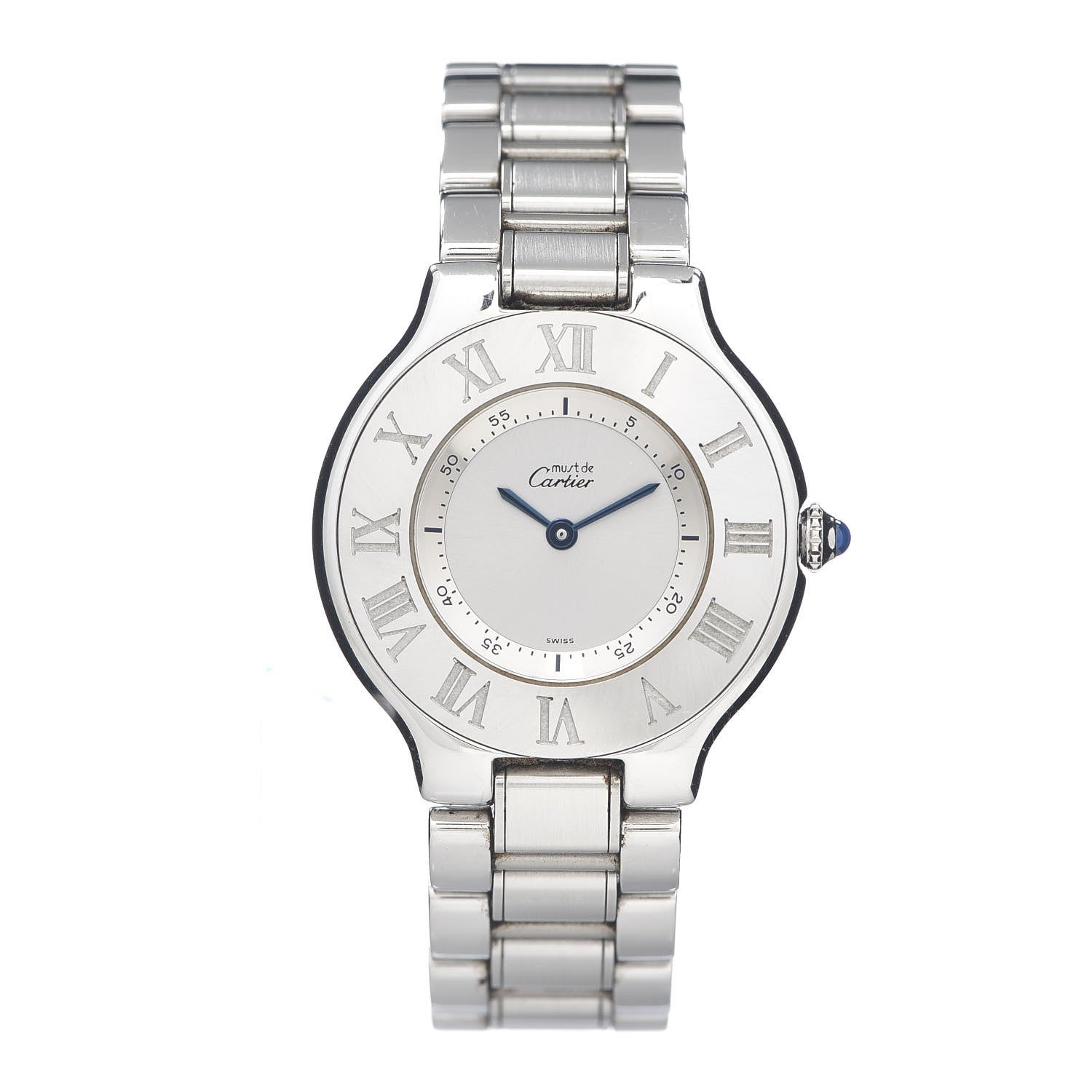 Cartier Stainless Steel 31mm Must De 21 Quartz Watch 1 of 5