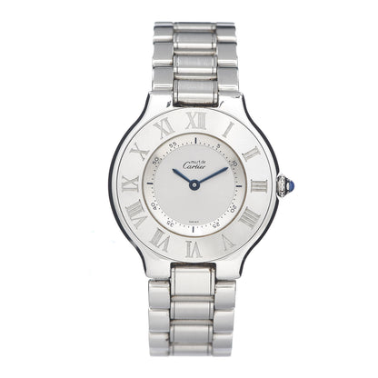 Cartier Stainless Steel 31mm Must De 21 Quartz Watch 1 of 5