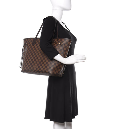 Louis Vuitton Damier Ebene Neo Neverfull MM Rose Ballerine 2 of 11