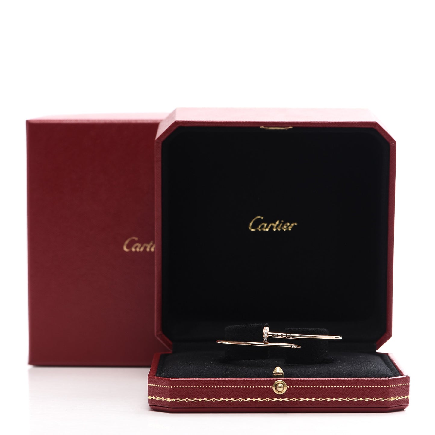 18K Pink Gold Diamond Small Juste Un Clou Bracelet 16