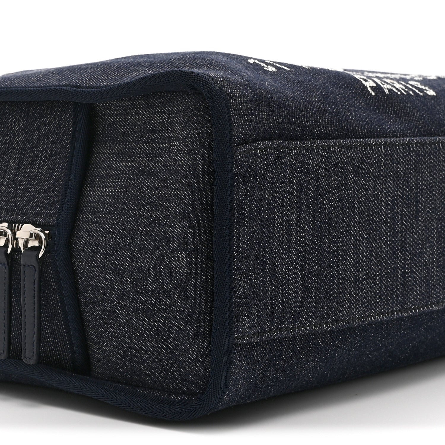 Chanel Denim Large Deauville Bowling Bag Blue 9 of 10