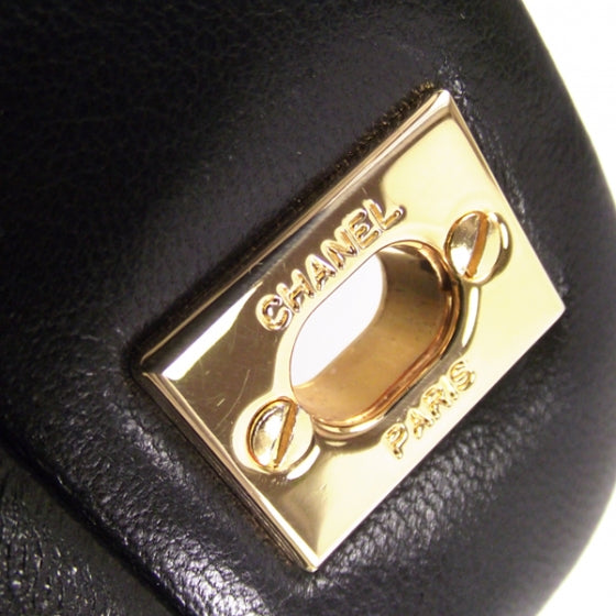 Chanel Vintage Leather Classic Flap Black 12 of 13
