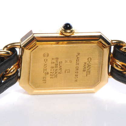 Chanel Stainless Steel Lambskin 20mm Chain Premiere Quartz Watch Gold L 4 of 7