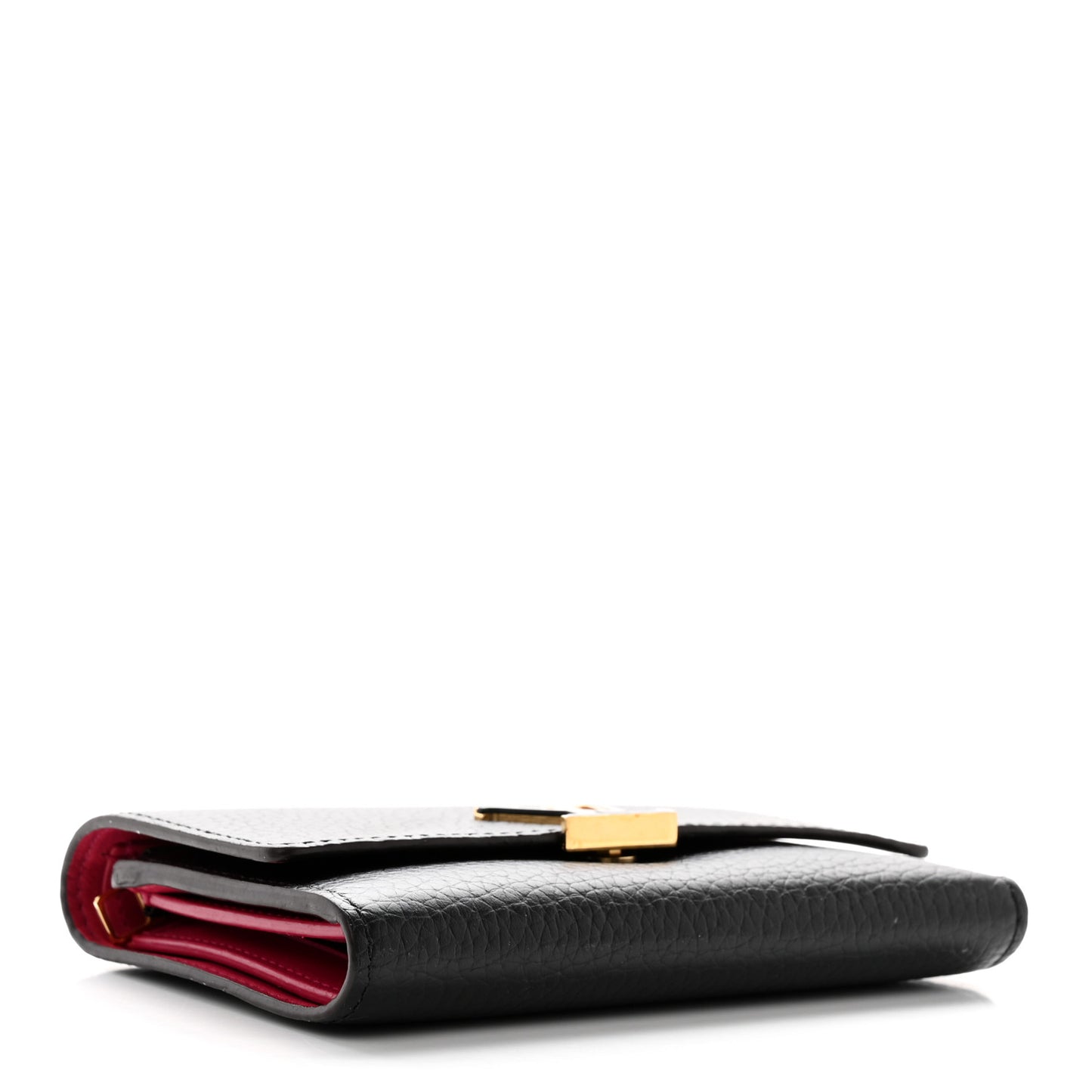 Taurillon Capucines Compact Wallet Black