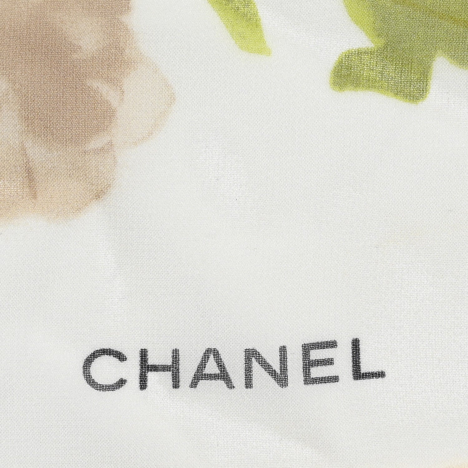 Chanel Silk Chiffon CC Floral Square Scarf Pink Multicolor 2 of 3