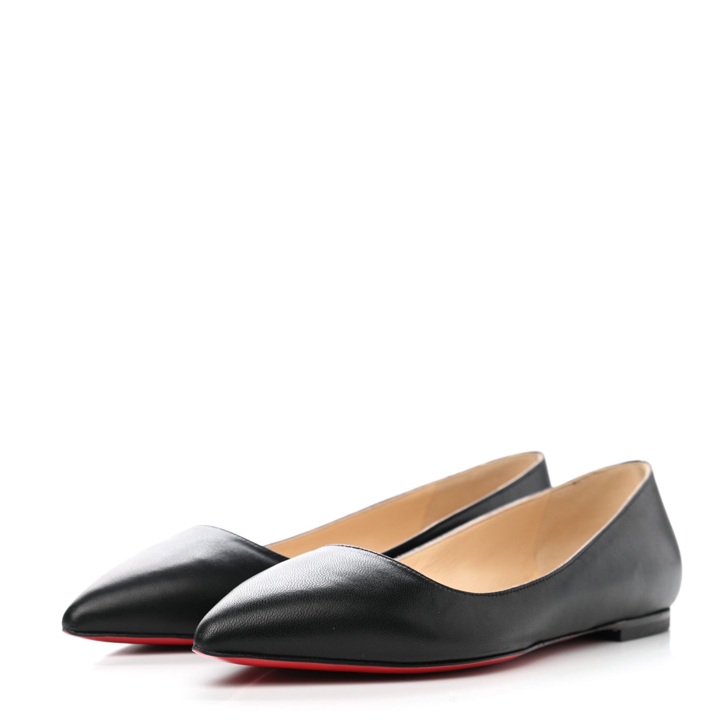 Shiny Nappa Ballalla Flats 37 Black