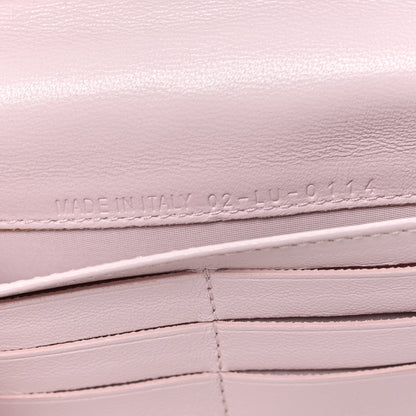 Christian Dior Lambskin Cannage Bi-Color Lady Dior Flap Card Holder Black Mauve Pink 7 of 8